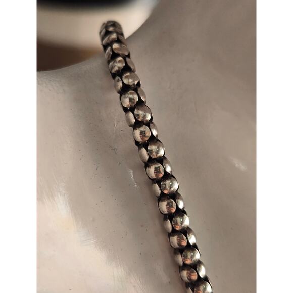 N1106 Retired Silpada Designs 925 Sterling Silver Popcorn Necklace, 17 inch - Picture 6 of 6